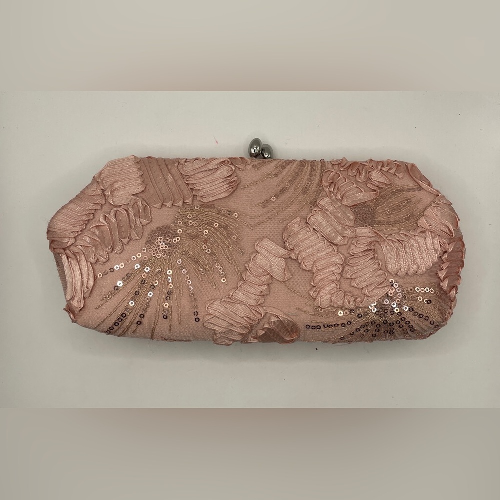 Elegant Pink Clutch with Sequin Detailing Adrianna Papell